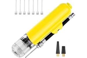 iToobe Ball Pump Set with 8 Needle Pins and 2 Spare Nozzle Adapter, Air Pump Adaptor Set for Football, Rugby Ball, Volleyball, Basketball, Handball, Balloon, Bikes, Swim Inflatables and other balls