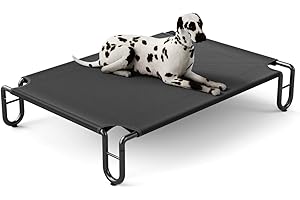 FAYDUDU Brandina per Cani Taglia Grande Cuccia Cane Interno Esterno Lettino Rialzato per Cani Rinfrescante per Animali Domestici Divanetto per Cane, 110x76cm (M)