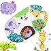 Produktbild Romote Anti-Rutsch Badematte Kinder Mat Duschmatte mit Saugnäpfen Helle Karikatur druckte für Badewanne Kinder-Matte, 15 x 27 Zoll (Bunte Zoo)