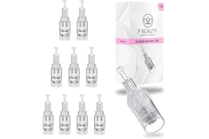 P-BEAUTY COSMETIC ACCESSORIES P-Beauty | Cartuchos de agujas de repuesto universales para Dermapen | Tecnología de microagujas para el rejuvenecimiento cutáneo | Apto para todas las variantes de Thread-Slot Derma Pen | Pin