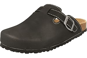 Supersoft Damen Schuhe 276-002 Clogs Pantoletten Hausschuhe Lederfußbett