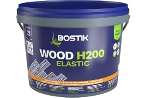 Bostik WOOD H200 ELASTIC-P parkettlim, professionellt lim, massivt och laminerat parkett, MS Polymere-teknik med hög prestanda, 7 kg hink
