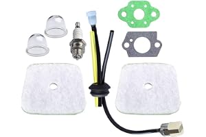 (Paket med 2) Luftfilter med repower kit packningar för Mantis 7222 7222E 7222M 7225 7230 7240 7920 7924 Tiller/kultiverare