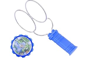 GWTDTOAD Gyroscope Lumineux, Twirler De Rail Magique Rétro, Toupie Magnétique Gyroscopique À Lumière Roue Gyroscopique Magnétique pour Enfant, Jouets De Cascade Défiant La Gravité, Jouets Sensoriels