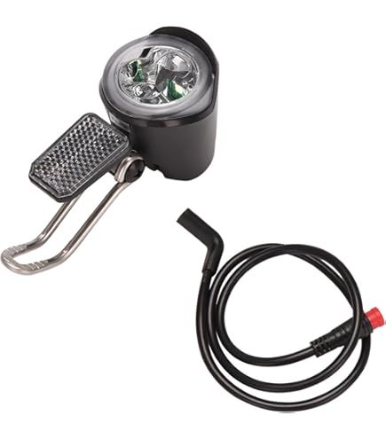 Elektrische fiets licht/e-bike 12V 24V 36V 48V 60V 72V 80V met Claxon waterdichte zaklamp (Color : Switch