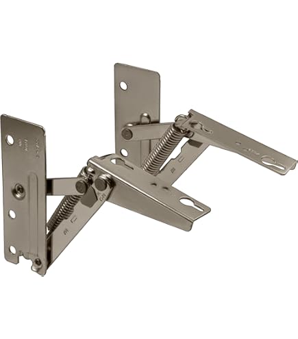 Supporto A Ribalta Hettich Lift 90° - Acciaio Nichelato, Coppia, Per Mobili - Foto 6