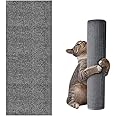 Qpets® Cat Scratch Pad, Scratch Pad for Cats, Cut-to-Fit Cat Scratcher Mat Self Adhesive Pets Cat Scratcher Cardboard Mat Wall Floor Furniture Protection (Grey, 30*100CM)