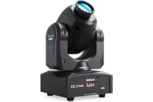 BETOPPER 7 Gobo Moving Head 10 W LED Stage Luci Fascio Professionale DMX512 Spot Light per DJ Disco Bar Partito Sala da Ballo Halloween Natale (LS10-1pz)