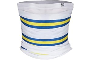 fanoriginals Snood Neck Scarf White Blue Yellow Leeds Colours