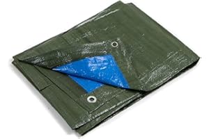 Kippen 6082DX - Telone Occhiellato Bicolore con Grammatura da 90 g/m². Taglia 3x3 (9 m²)