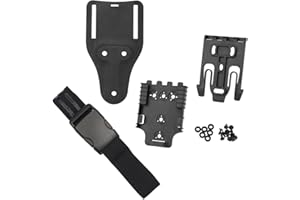 SHANYINGQUAN Kit de système de Verrouillage Rapide Tactique, Boucle de Ceinture QLS 22 19, Base d'adaptateur, Boucle à dégagement Rapide, Ceinture à Patte Mobile, étui à Pistolet.