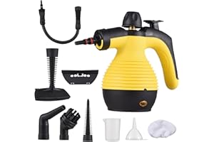 Aoresac Handheld Steam Cleaner with 9 Piece Accessories, 1050W 350 ml Tank Portable Steam Cleaner Multi-Purpose Perfect for Stain Removal, Kitchen, Curtains, Car, Floor, Bathroom
