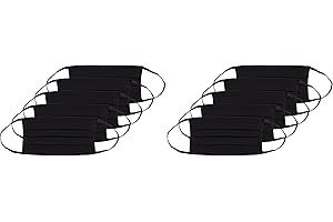 Oscar Apparels Wiederverwendbare Stoffmaske, 100% BCI Baumwolle mit elastischer Schlaufe, Erwachsene (5er Pack)