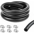 URAQT 6mm Fuel Line Hose, 3.28Ft 1/4 Inch Inner Diameter Fuel Line Set, 1 Meter Fuel Pipe Fuel Hose with 6 Hose Clamps, Suitable for Trucks, Cars, Tractors and Small Engines