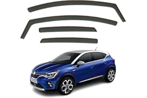 AIRFLUX Juego de 4 deflectores de viento compatibles con RENAULT CAPTUR mk2 2020 2021 2022 2023 2024 2025
