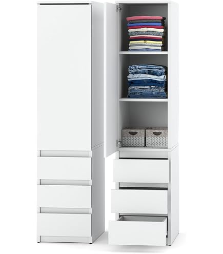 Ikea EKET 904.288.42 Cube Aufbewahrungsschrank, 35 x 25 x 35 cm, Eichenholz-Effekt, Weiß gebeizt Küche, Haushalt & Wohnen