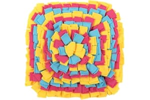 PLUSHCEWT Alfombra Olfativa Perros,Alfombrilla Snuffle para Perros,Estera de Alimentación Lenta Portátil para Entrenamiento de Forrajeo,Alfombrilla Sniffing Interactiva para el Aburrimiento de Mascotas