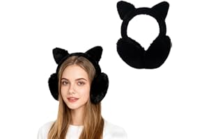 Greyoe Paraorecchie Donna 1 pezzo, para Orecchie Inverno,Protettore dell'orecchio inverno per sci, ciclismo, pendolo | Cute Design - Orecchio Gatto, Comodo Antivento