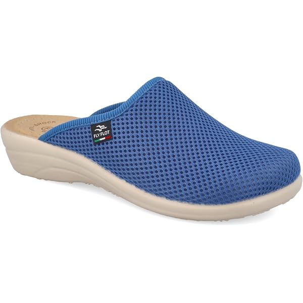 CIABATTA DA DONNA IN RETE ELASTICA Blu - Fly Flot Estate - Fresh