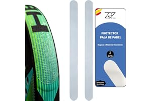 ZRZSPORTS Protector Pala de Padel Basico Color Transparente Rugoso Silicona | Cinta Raqueta de pádel con Proteccion Extra | Funda Adhesiva Pegatina Borde Pala Padel | para Palas Padel niño Hombre | Accesorios