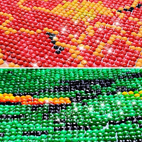 Moresave 3D DIY Diamant Stickerei Weiß Pferd Blumen Malerei Handgemachte Querheftung - 2