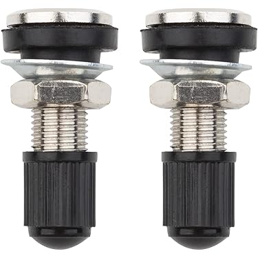 INF Auto Ventieldoppen 4 Stuks Zwart Aluminium - Hexagonale Stijl