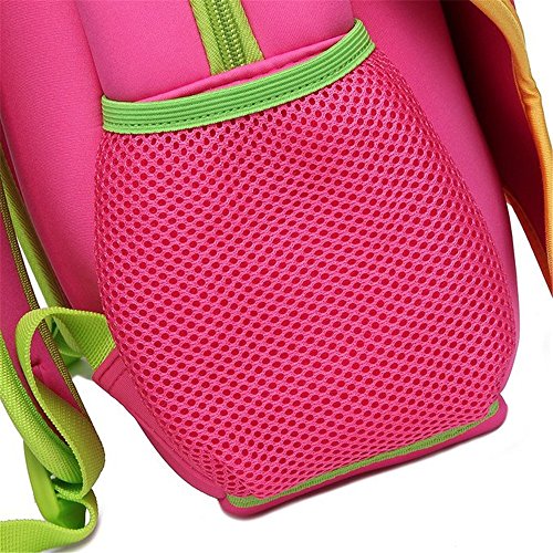 Nohoo Nursery Kids Girls Backpacks for school Toddler- Cute Butterfly Bag Red(13*10.3*4.8 inch) - Best Gift For 3-8 years old