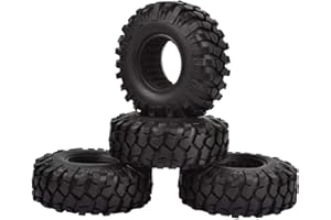 KEEDA 1.9 inch Rubber Tires Wheel Tyres for 1:10 RC Rock Crawler Car Axial SCX10 RC4WD D90 D110 TF2 TRX4 (F)