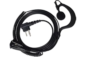 HYSHIKRA Walkie Talkie Auricular con Tubo acústico, con micrófono PTT, Pinganillo Compatible con Motorola CP88 CP040 GP300, Radio de 2 vías