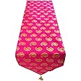 Pink Parrot-Designer Durable Dopian Silk Table Runner 12" x 70" 1 pc