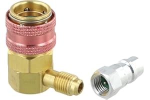 URPIZY Automotive Klimaanlage Schnellkupplung G R134a Kältemittel Adapter LP/für HP für Auto Klimaservice Werkzeug Anschluss