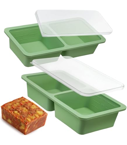 2x Silikon-Gefrierformen (1 Esslöffel) – Perfekt Für Knoblauch, Kräuter, Pesto & Mehr, Blau, BPA-frei