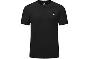 Rdruko Mens UV Swim Top Short Sleeve Rash Guard Shirts UPF 50+ Quick Dry Running Outdoor Sport Gym Tops