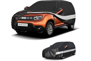 Holthly Housse de voiture pour Dacia Duster/Renault Duster(2010-2025), 100% étanche, housse de voiture d'extérieur imperméable, résistante aux UV, coupe-vent et anti-poussière.