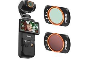 REYGEAK Magnetischer Filterset für DJI Osmo Pocket 3,Variabler ND Filter VND 2-512, 1-9 Stop Graufilter kompatibel mit DJI Osmo Pocket 3 Kamera Zubehör (Drehbarer ND2-ND32/ND64-ND512)
