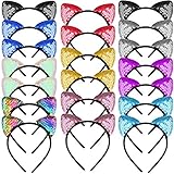 diadema orejas de gato crochet Material: las diademas de gato están hechas de plástico flexible, flexible y elástico, por lo que este tamaño es adecuado para la mayoría de las personas.