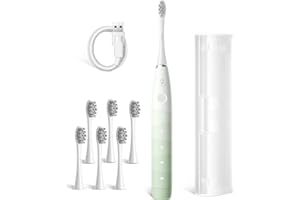 Oclean Flow TravelGo elektryczna szczoteczka do zębów, 180 dni, czas pracy baterii, szczoteczka soniczna z etui podróżnym, 5 trybów pracy Sonic Electric Toothbrush z 6 głowicami i wodoszczelnością
