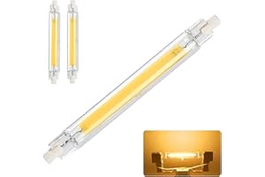 MZIEIU R7S LED 118mm Dimmerabile,Lampadine LED R7S 118mm 20W Equivalenti a 200W Lampada Alogena,LED COB Bianco Caldo 3000K, 2000Lumen Nessun Sfarfallio,Illuminazione Fascio 360°,AC 220-240V,Confezione da 2