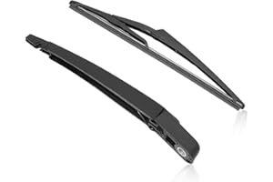 Anlseiod Bras essuie glace arrière Clio 2 1998-2012 Bras avec balai d'essuie-glace arrière Renault Clio II Tous modèles et tous moteurs 3 et 5 7701045207