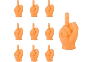 Mooshy 10 Stück Kleine Hände Fingerpuppen Mittelfinger Mini Hände für Finger Fingerpuppe Lustiges Set Enthält Mittelfinger Tiktok Spiel Streich Spielzeug für Haustiere Spiele Party