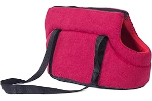 PETCUTE Trasportino Cane e Gatti Borsa per Cane Borsa da Trasporto per Cani traspirante Borsa da Viaggio per Animali Domestici