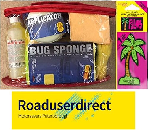 Roaduserdirect Christmas Car Wash / Car Care Gift Pack &amp; California Scent Air Fresherner Great Gift Idea