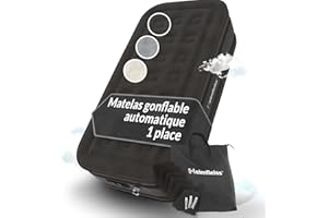 Heimfleiss® Matelas Gonflable Autogonflant 100x200 cm | Lit Gonflable Premium 1 Personne | Matelas avec Pompe Électrique pour Camping et Invités