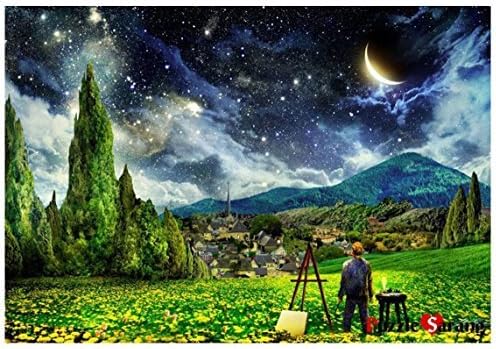 Puzzlelife "The Starry Night" Mini Size 2014 Piece Jigsaw Puzzle For Adults, Teens And Family