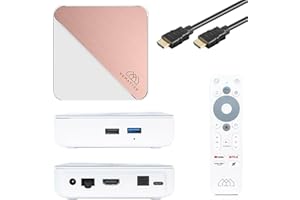 Homatics Box R 4K Plus Android 11 TV Mediaplayer (32GB Flash, Google, Netflix 4K Dolby Vision & Atmos, Disney+, Prime Video, 4K UHD, AV1, 1Gbit, DTS, HDR10+, WiFi 6, Bluetooth 5.0, Weiß)