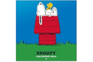 Grupo Erik: Calendario Snoopy 2024 da Muro + Poster Regalo incluso, 12 mesi, 30x30cm FSC®, ideale come Calendario da parete, per famiglia, Snoopy peanuts gadget