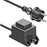 ledscom.de 20W LED Trafo-Netzteil/Transformator für Stecksystem NEMO, Stecker, 12V AC, schwarz, IP65