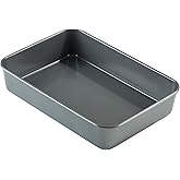 Prochef Large Deep Roasting Tin, Premium Quality, Easy to Clean, Teflon Innovations Non-Stick Silicone Coating,Black