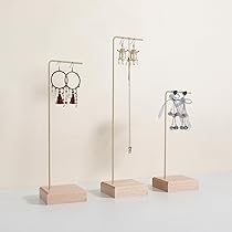 PréSentoir à Bijoux En Bois Massif Porte-Anneau Porte-Collier Bracelet