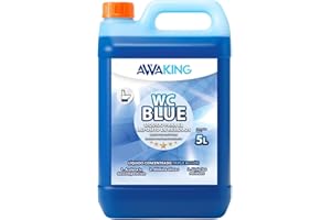 PLANTAWA AWAKING Liquido WC Quimico Blue 5L | liquido wc quimico caravana con acción desodorizante azul | Para wc portatil, autocaravana y camper | Uso fácil y duradero